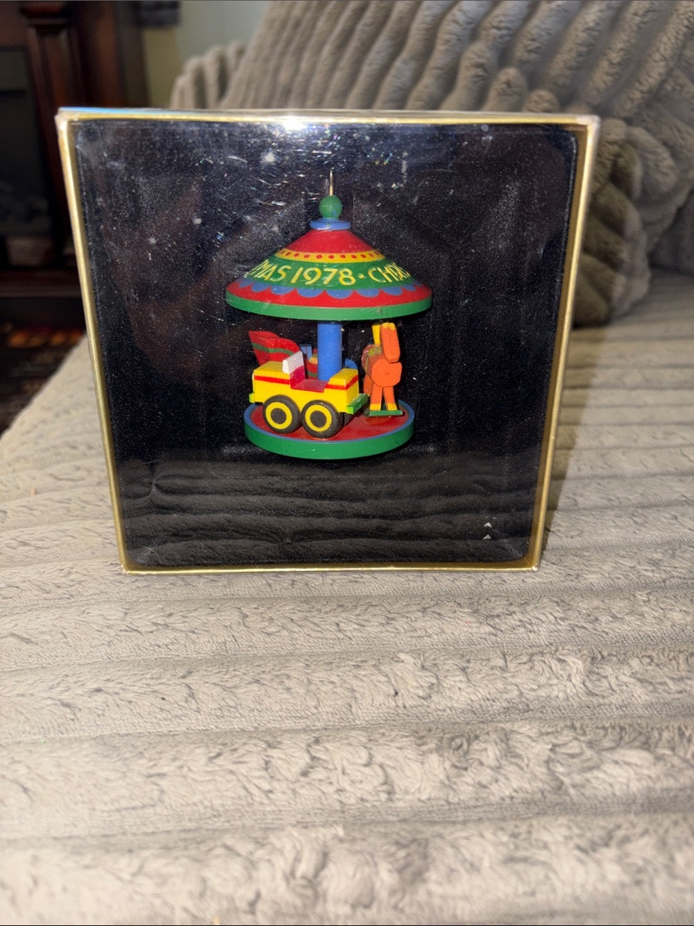 1978 Hallmark Christmas carousel ornament